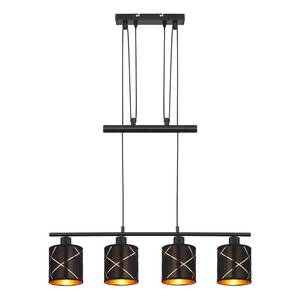 Suspension Bemmo I Tissage à plat / Fer - 4 ampoules