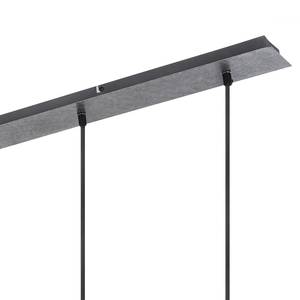 Hanglamp Freddy III Grijs - Zilver - Metaal - 115 x 120 x 10 cm