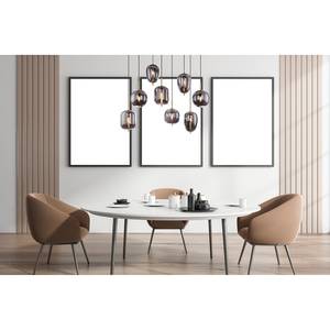 Hanglamp Blacky IV Grijs - Glas - Metaal - 103 x 120 x 34 cm