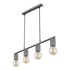 Hanglamp Freddy II Grijs - Zilver - Metaal - 80 x 120 x 7 cm