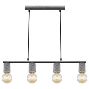 Hanglamp Freddy II Grijs - Zilver - Metaal - 80 x 120 x 7 cm