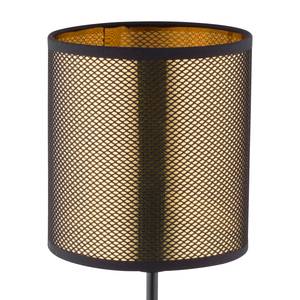 Tafellamp Nuggy Zwart - Goud - Metaal - Plastic - Textiel - Hoogte: 35 cm