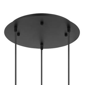 Hanglamp Gumba I Zwart - Grijs - Glas - Metaal - Hoogte: 120 cm