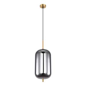 Hanglamp Blacky VI Grijs - Glas - Metaal - Hoogte: 120 cm