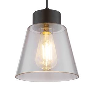 Hanglamp Gumba III rookglas / ijzer - 8 lichtbronnen