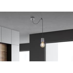 Hanglamp Freddy I Grijs - Zilver - Metaal - Hoogte: 160 cm