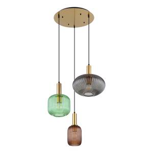 Suspension Normy Verre / Fer - 3 ampoules