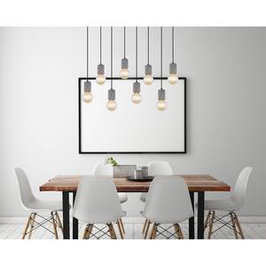 Hanglamp Freddy IV Grijs - Zilver - Metaal - 94 x 120 x 24 cm