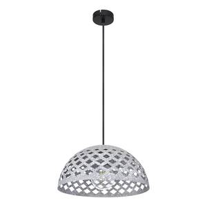 Hanglamp Hollie II Zwart - Grijs - Metaal - Hoogte: 120 cm