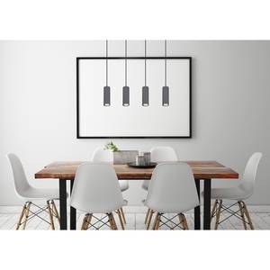 Hanglamp Robby II Bruin - Grijs - Metaal - 75 x 150 x 9 cm