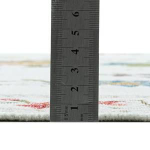 Laagpolig vloerkleed Flomi Sagrini textielmix - Crème - 80 x 150 cm
