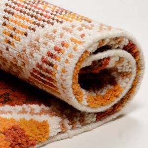 Tapis en laine Marmoucha I Laine vierge - Terre cuite - Terre cuite - 140 x 200 cm