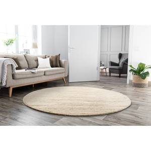 Wollen vloerkleed Royal Berber Uni Rond scheerwol - Beige - 150 x 150 cm