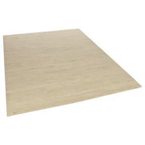 Wollen vloerkleed Hadj 100% scheerwol - Crème - 60 x 120 cm