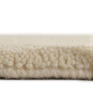 Tapis en laine Taza Royal I Laine vierge pure - Blanc - 70 x 140 cm