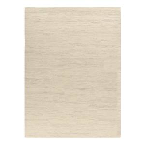 Wollen vloerkleed Taza Royal Uni scheerwol - Beige - 60 x 120 cm