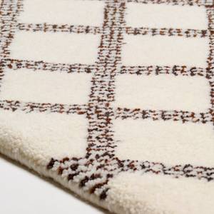 Tapis en laine Marmoucha II Laine vierge - Noir - 70 x 140 cm