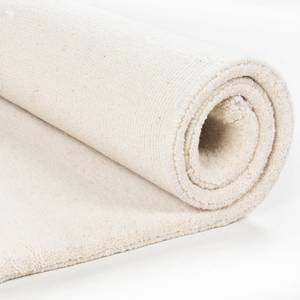 Tapis en laine Maloronga Uni Laine vierge - Blanc - 90 x 160 cm