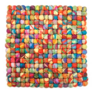 Tapis en laine Felty 2.2 II Laine vierge - Multicolore - 34 x 34 cm