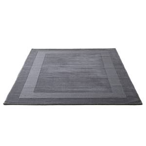 Tapis en laine Usedom Laine vierge - Anthracite - 60 x 90 cm