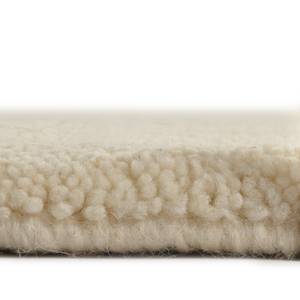 Tapis en laine Taza Royal I Laine vierge pure - Blanc - 60 x 120 cm