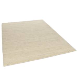 Wollen vloerkleed Taza Royal Uni scheerwol - Beige - 60 x 90 cm