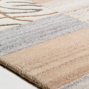 Tapis en laine Nakarta 4028 Laine vierge - Gris - 60 x 90 cm