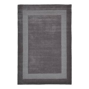 Tapis en laine Usedom Laine vierge - Anthracite - 80 x 150 cm