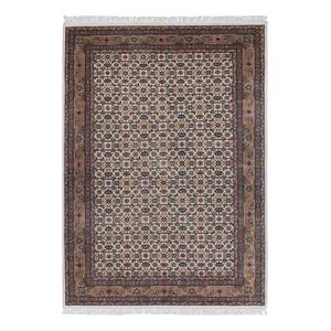 Wollen vloerkleed Benares Herati 100% scheerwol - Beige - 40 x 60 cm