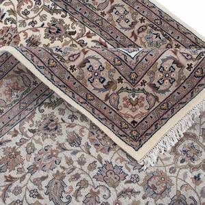 Tapis en laine Benares Isfahan 100 % laine vierge - Beige - 140 x 200 cm