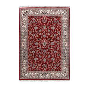 Tapis en laine Benares Isfahan 100 % laine vierge - Rouge - 70 x 140 cm