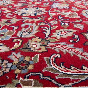 Tapis en laine Benares Isfahan 100 % laine vierge - Rouge - 70 x 140 cm