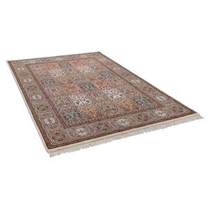 Tapis en laine Benares Bachtiari 100 % laine vierge - Crème - 170 x 240 cm