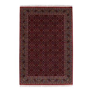 Tapis en laine Benares Herati 100 % laine vierge - Rouge - 70 x 140 cm