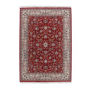 Wollteppich Benares Isfahan 100 % Schurwolle - Rot - 140 x 200 cm