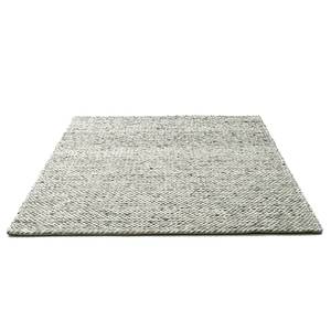 Tapis en laine Arlberg Laine vierge - Gris clair - 70 x 140 cm