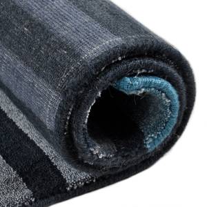 Wollen vloerkleed Miami scheerwol - Blauw - 90 x 160 cm