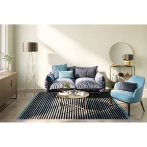 Wollen vloerkleed Miami scheerwol - Blauw - 170 x 240 cm