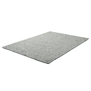 Tapis en laine Tauern Laine vierge - Gris clair - 70 x 140 cm