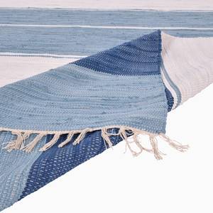Katoenen vloerkleed Happy Design katoen - Blauw - 90 x 160 cm