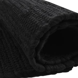 Teppich Happy Cotton Baumwolle - Schwarz - 40 x 60 cm