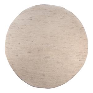 Tapis en laine Maloronga Uni rond Laine vierge - Crème - Diamètre : 150 cm