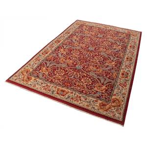 Wollen vloerkleed Saharna 2968 scheerwol - rood - 80 x 145 cm