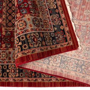 Wollen vloerkleed Saharna 2400 scheerwol - rood - 120 x 145 cm