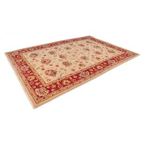 Wollen vloerkleed Saharna 2444 scheerwol - rood - 80 x 145 cm