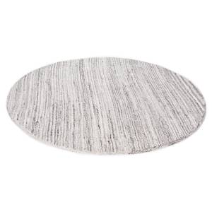 Tapis en laine Royal Berber Uni rond Laine vierge - Gris - 190 x 190 cm