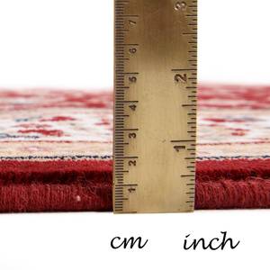 Tapis en laine Dolna 100 % laine vierge - Rouge - 80 x 150 cm