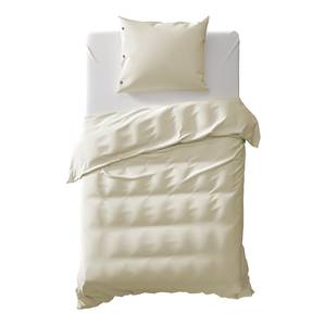 Parure de lit Percale Percale de coton - Ivory - 140 x 200/220 cm + oreiller 70 x 60 cm