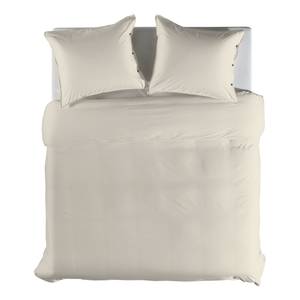 Parure de lit Percale Percale de coton - Ivory - 200 x 200/220 cm + 2 oreillers 70 x 60 cm