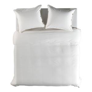 Parure de lit Percale Percale de coton - Crème - 240 x 200/220 cm + 2 oreillers 70 x 60 cm